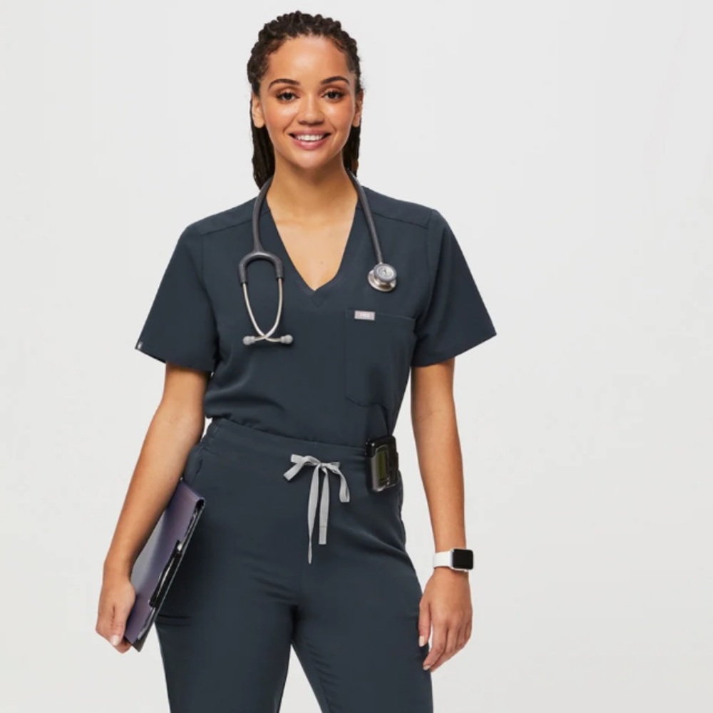 ‼️SALE - Wear Figs Dark Harbor Size Small Scrub Top